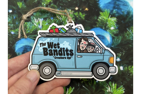 Wet Bandits Home Alone Christmas Ornament - Hand Drawn Wood Ornament Wet Bandits Home Alone Christmas Ornament - Hand Drawn Wood Ornament