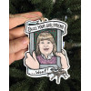 Buzz, Your Girlfriend, Woof! Christmas Ornament - Hand Drawn Wood Ornament Buzz, Your Girlfriend, Woof! Christmas Ornament - Hand Drawn Wood Ornament