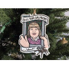 Buzz, Your Girlfriend, Woof! Christmas Ornament - Hand Drawn Wood Ornament Buzz, Your Girlfriend, Woof! Christmas Ornament - Hand Drawn Wood Ornament
