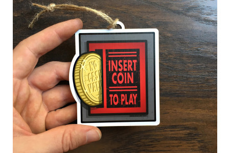 Arcade Coin Slot Christmas Ornament Arcade Coin Slot Christmas Ornament