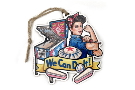 Rosie The Pinball Riveter • Christmas Ornament Rosie The Pinball Riveter • Christmas Ornament