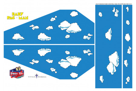 Baby Pac-Man Inside Cabinet Decals