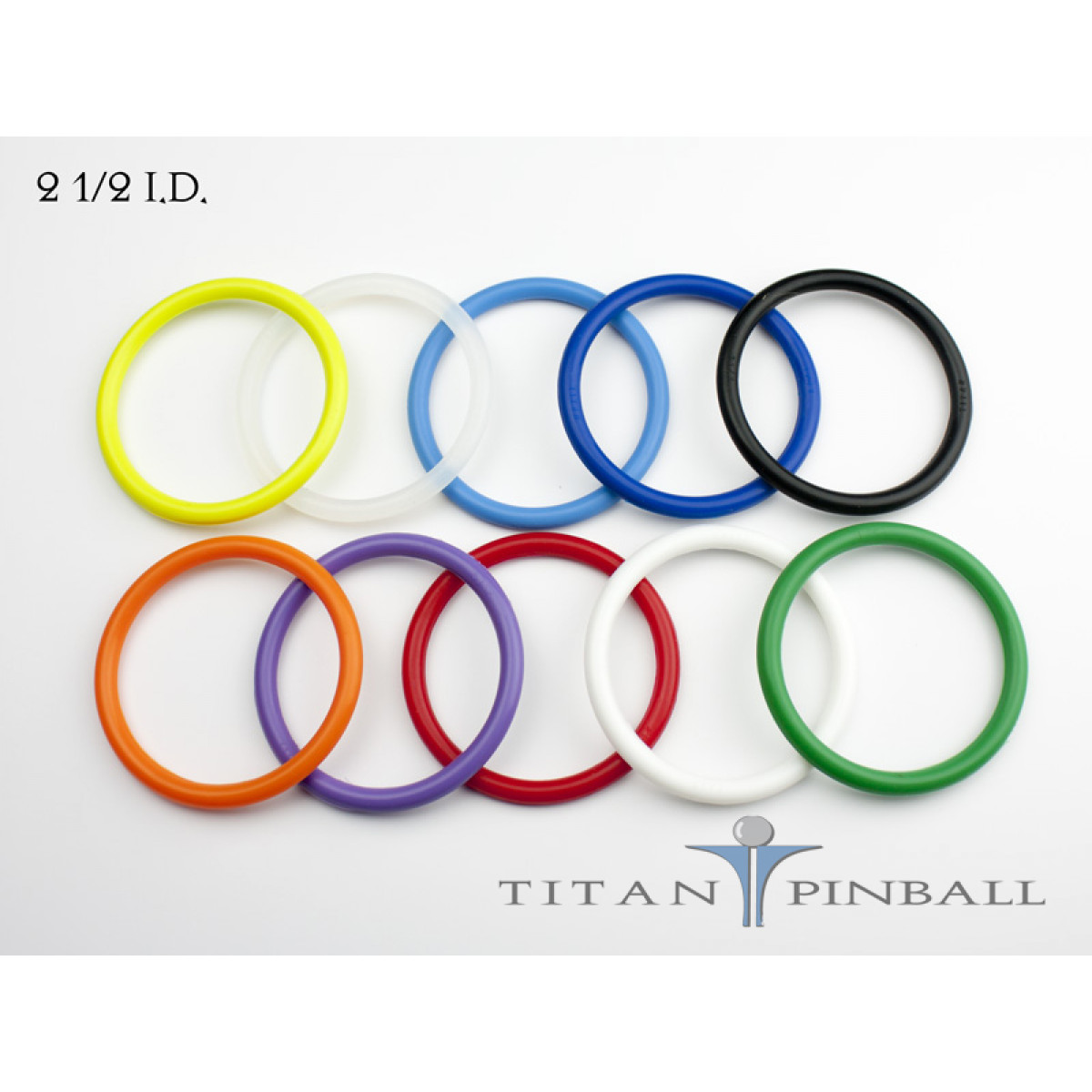 125-Piece Translucent Silicone Pinball Rubber Ring Set 