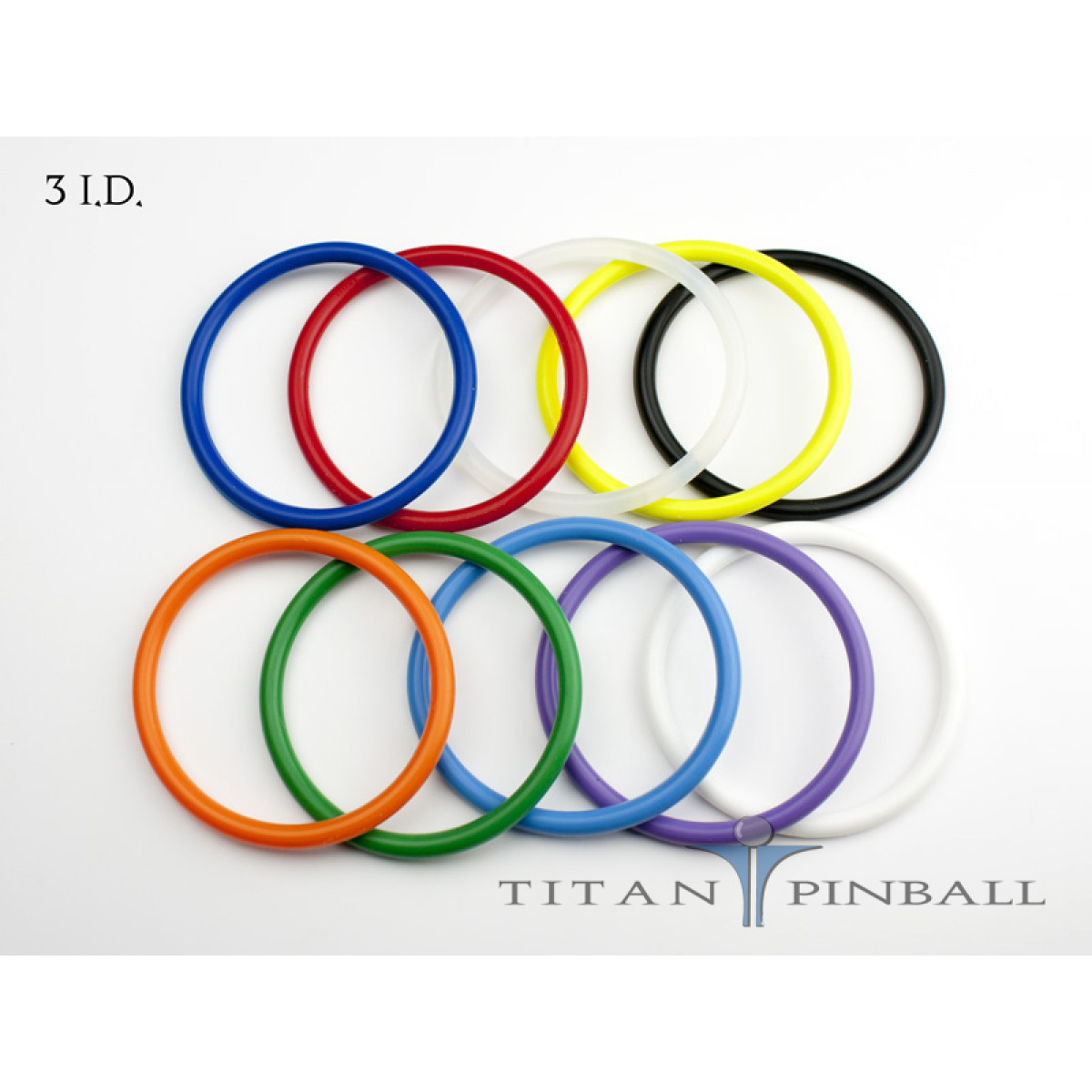 Gottlieb Bally lot of 3 - Williams Stern Pinball 3/4" id White Rubber Ring 