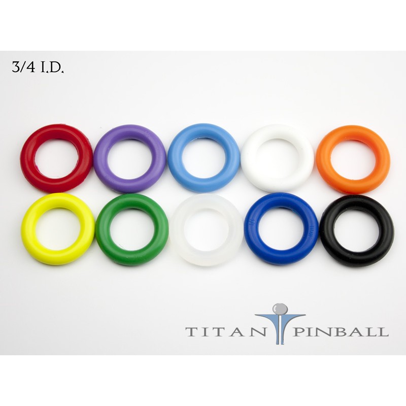 Titan Competition Silicone Universal Pinball Machine Rubber Ring Kit CLEAR