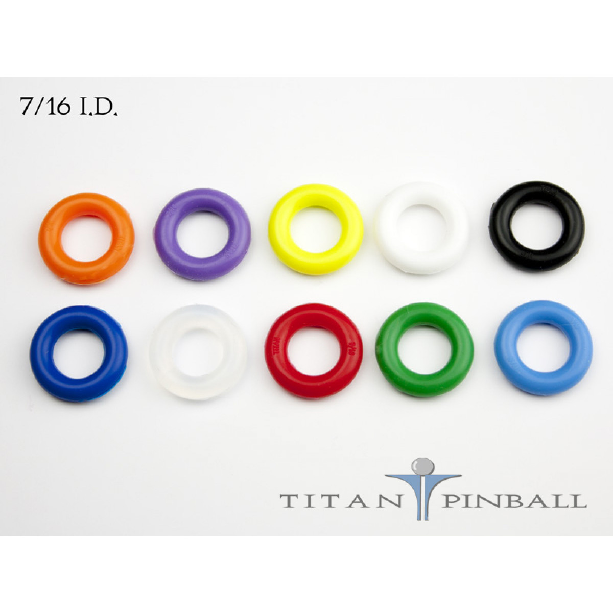 Universal Pinball Machine Rubber Ring Kit WHITE Titan Competition Silicone 